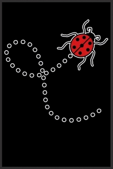 line dashed path way ladybug: Notebook Journal for Kids & men , women…. with more than 100 lined page - Composition Size (6*9)
