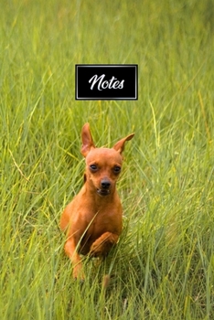 Chihuahua Dog Pup Puppy Doggie Notebook Bullet Journal Diary Composition Book Notepad - Running on Grass: Cute Animal Pet Owner Composition Book with 100 Dotted Dot Grid Paper Pages in 6” x 9” Inch