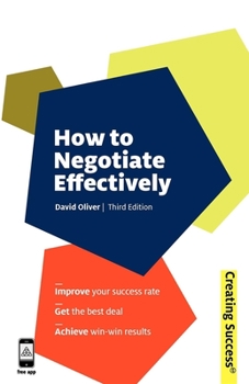 Paperback How to Negotiate Effectively Book