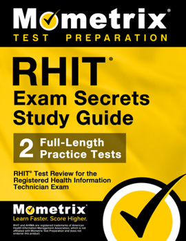 Paperback RHIT Exam Secrets Study Guide: RHIT Test Review for the Registered Health Information Technician Exam Book