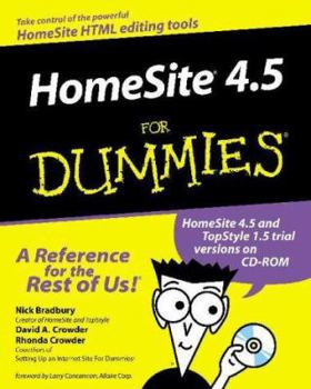 Paperback Homesite 4.5 for Dummies Book