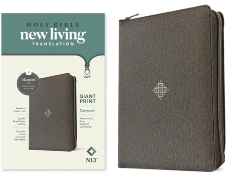 NLT Compact Giant Print Zipper Bible, Filament-Enabled Edition, Zipper