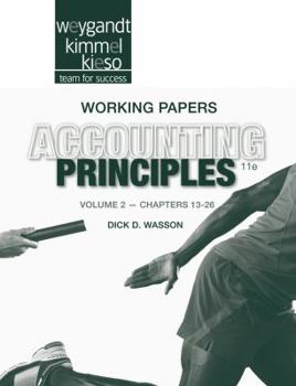 Paperback Working Papers Volume II to accompany Accounting Principles, 11th Edition Book