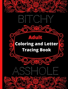 Paperback Adult Coloring and Letter Tracing Book