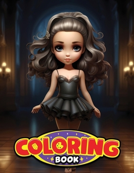 Paperback Kawaii Ballerina Coloring Book for Kids and Teens Book