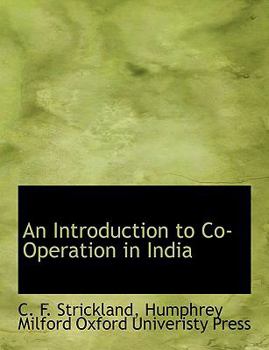 Paperback An Introduction to Co-Operation in India Book