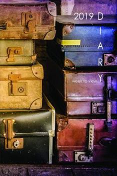 Paperback 2019 Diary Week to View: Suitcase Design Book