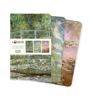 Misc. Claude Monet Set of 3 Mini Notebooks Book