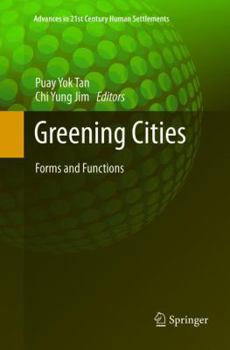 Paperback Greening Cities: Forms and Functions Book