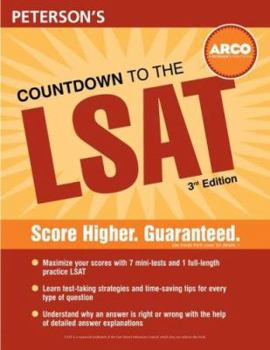 Paperback Peterson's Countdown to the LSAT Book