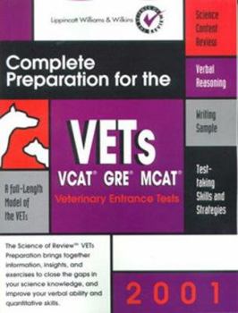 Paperback Complete Preparation for the Vets, 2001: Veterinary Entrance Tests Book