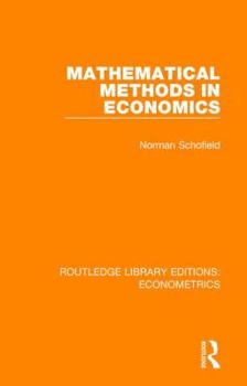 Hardcover Mathematical Methods in Economics Book