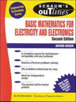 Paperback Schaum's Outline of Basic Mathematics for Electricity and Electronics Book