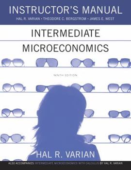 Paperback Intermediate Microeconomics Instructor's Manual, 9th Edition Book