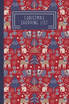 Paperback Christmas Shopping List: Family Gift Tracker - Scandinavian Winter Book