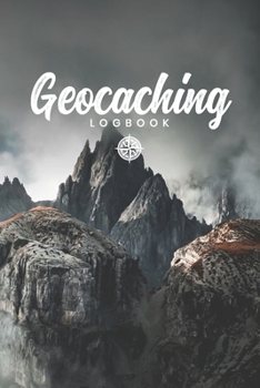 Geocaching Geocacher Geo Treasure Hunting Log Book Journal Notebook Diary - Mountain Peaks: Scavenger Hunt Record with 110 Pages in 6” x 9” Inch