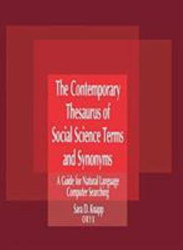 Hardcover The Contemporary Thesaurus of Social Science Terms and Synonyms Book