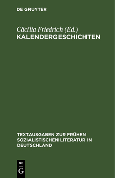 Hardcover Kalendergeschichten [German] Book