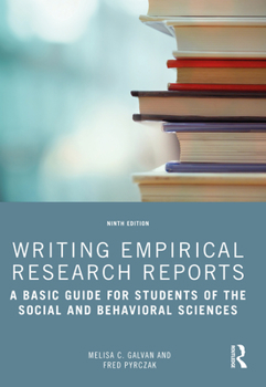 Paperback Writing Empirical Research Reports: A Basic Guide for Students of the Social and Behavioral Sciences Book