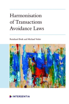 Hardcover Harmonisation of Transactions Avoidance Laws Book