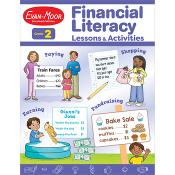 Paperback Financial Literacy Lessons and Activities, Grade 2 Book