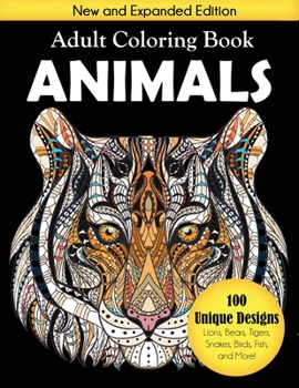 Paperback Animals Adult Coloring Book