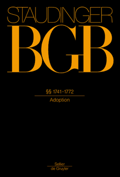 Hardcover §§ 1741-1772: (Adoption) [German] Book