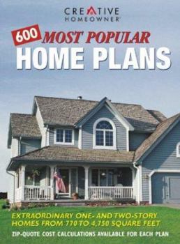 Paperback 600 Most Popular Home Plans: Homes from 770 to 4,750 Square Feet Book