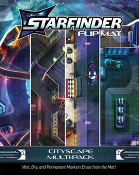 Hardcover Starfinder Flip-Mat: Cityscape Multi-Pack Book