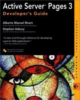 Paperback Active Server Pages 3: Developer's Guide [With CDROM] Book