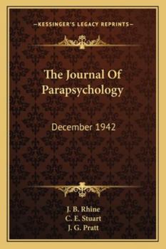 The Journal Of Parapsychology: December 1942
