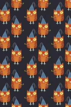 Notes: A Blank Dot Grid Notebook with Party Loving Owl Pattern Cover Art