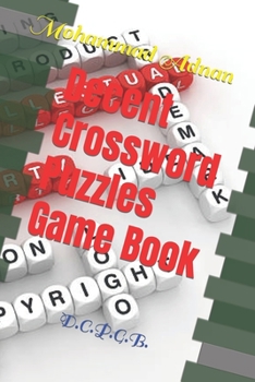 Paperback Decent Crossword Puzzles Game Book: D.C.P.G.B. Book