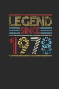 Paperback Legend Since 1978: Graph Paper Notebook (6" x 9" - 120 pages) Birthday Themed Notebook for Daily Journal, Diary, and Gift Book