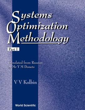 Hardcover Systems Optimization Methodology - Part I Book