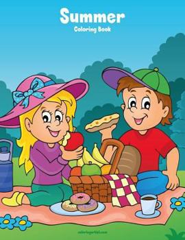 Paperback Summer Coloring Book 1 Book