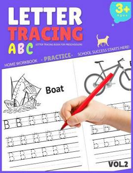 Paperback Letter Tracing Book for Preschoolers: Letter Tracing Books for Kids Ages 3-5, Letter Tracing Book, Letter Tracing Practice Workbook Book