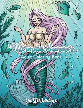 Paperback Mermaid Summer: Adult Coloring Book
