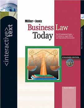 Hardcover Business Law Today, Standard Edition Interactive Text with Infotrac College Edition Book