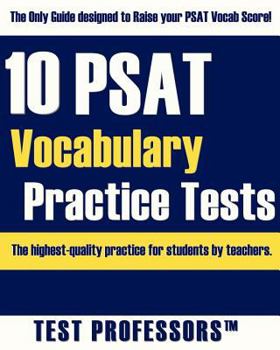 Paperback 10 PSAT Vocabulary Practice Tests Book