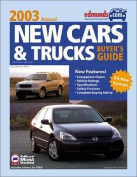 Paperback Edmunds.com New Cars & Trucks Buyer's Guide 2003 Book