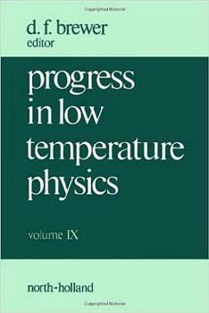 Hardcover Progress in Low Temperature Physics Book