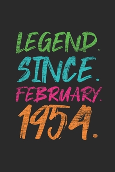 Legend Since February 1954: Journal for Birthday Gift Idea - Graph Ruled Notebook