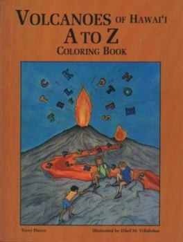 Paperback Volcanoes of Hawaii A to Z Coloring Book