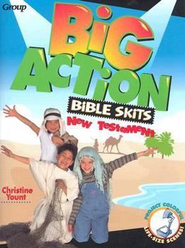 Paperback Big Action Bible Skits New Testament Book
