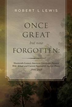Paperback Once Great but now Forgotten: Nineteenth-Century American Landscape Painters: With Actual and Current Equivalent Auction Prices, 1946-2015 Book