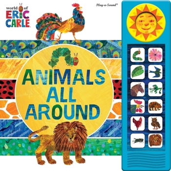 Hardcover World of Eric Carle - Animals All Around Sound Book - PI Kids Book