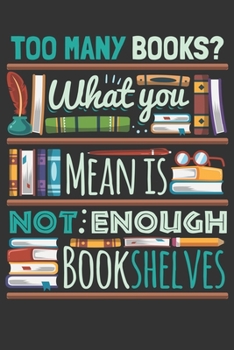 2020 Week To View Dated Planner Diary: 6x9 Inches Paperback Too Many Books Or Not Enough Bookshelves Avid Reader