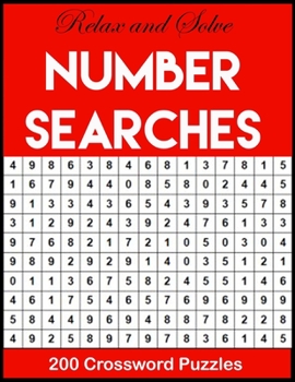 Paperback Number Searches: ⭐ Large Print Puzzles -Relax and Solve Number Searches Book