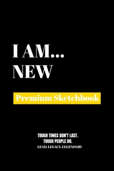 Paperback I Am New: Premium Blank Sketchbook Book